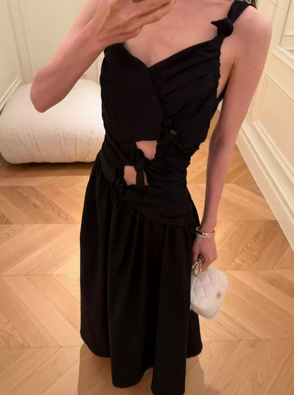 Robe de bal de princesse bustier à volants en satin long, robe de soirée C8117
