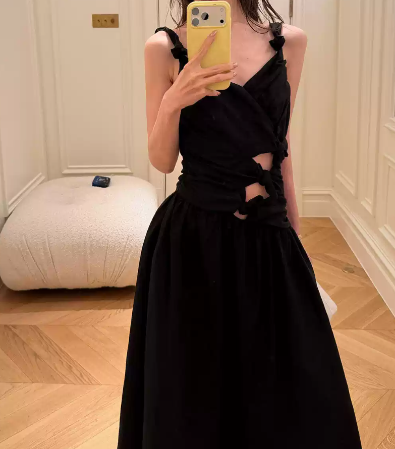 Robe de bal de princesse bustier à volants en satin long, robe de soirée C8117