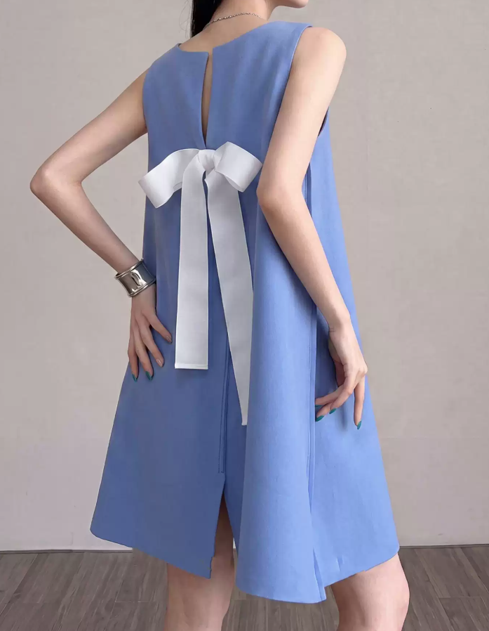 Mini robe de soirée en satin, sans bretelles, sans manches, ligne a, simple, C899