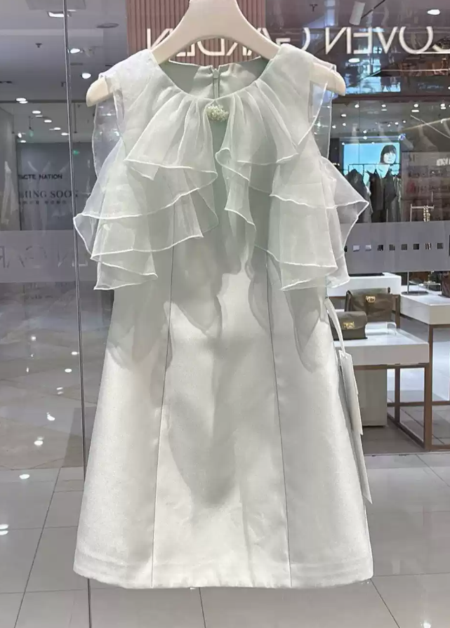 Mini robe de soirée en satin, sans bretelles, sans manches, ligne a, simple, C899