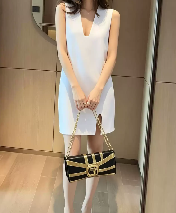 Mini robe de soirée en satin, sans bretelles, sans manches, ligne a, simple, C899
