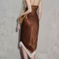 Romantic Strapless Prom Dress Appliques Sheath Evening Dress C9272