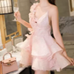 Mini robe de soirée en satin, sans bretelles, sans manches, ligne a, simple, C899