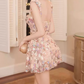Mini robe de soirée en satin, sans bretelles, sans manches, ligne a, simple, C899