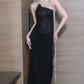 Robe de bal de princesse bustier à volants en satin long, robe de soirée C8117
