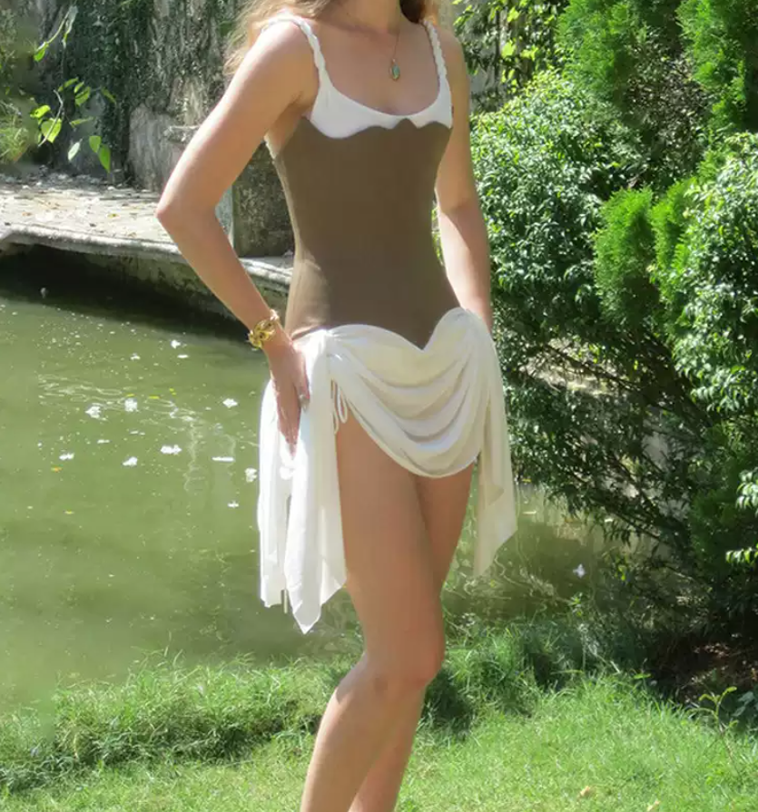Mini robe de soirée en satin, sans bretelles, sans manches, ligne a, simple, C899