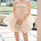 Mini robe de soirée en satin, sans bretelles, sans manches, ligne a, simple, C899