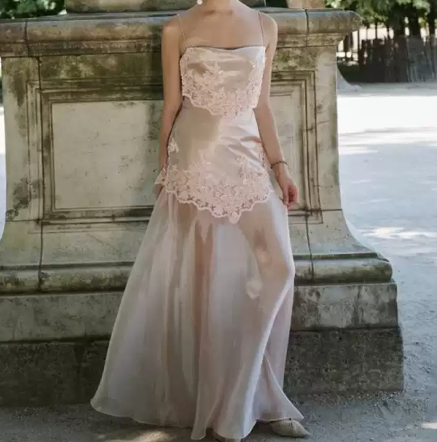 Robe de bal de princesse bustier à volants en satin long, robe de soirée C8117