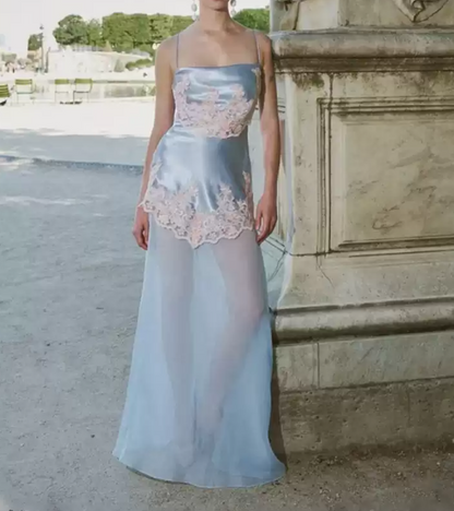 Robe de bal de princesse bustier à volants en satin long, robe de soirée C8117