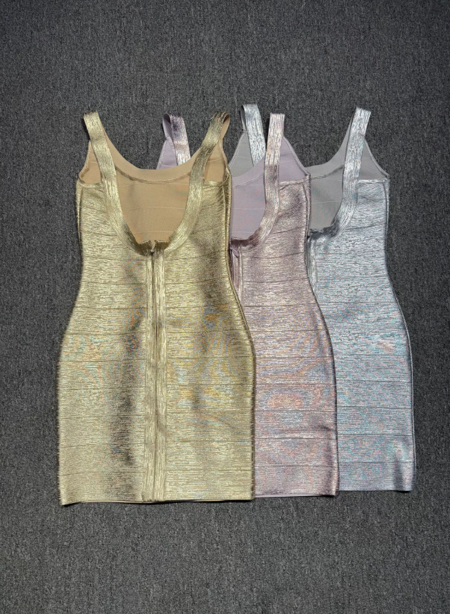 Mini robe de soirée en satin, sans bretelles, sans manches, ligne a, simple, C899
