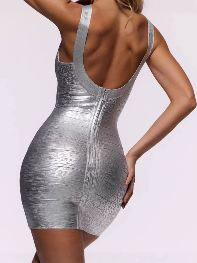 Mini robe de soirée en satin, sans bretelles, sans manches, ligne a, simple, C899