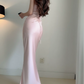 Robe de bal de princesse bustier à volants en satin long, robe de soirée C8117