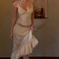 Adorable Spaghetti Straps Yellow Homecoming Dress Appliques Sequins A-Line Party Dress C9314