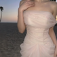 Glam Off-Shoulder Beaded Prom Dress Pink Tulle Mermaid Evening Dress C9319