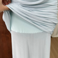 Trendy Spaghetti Strap Prom Dress Draped Chiffon Mermaid Evening Dress C9327