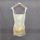 Elegant Spaghetti Straps Homecoming Dress Satin Sheath Party Dress C9337