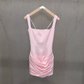 Elegant Spaghetti Straps Homecoming Dress Satin Sheath Party Dress C9337