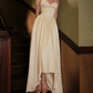 Superbe robe de mariée sirène bustier en satin et tulle, longue et en dentelle, C4563