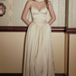 Superbe robe de mariée sirène bustier en satin et tulle, longue et en dentelle, C4563