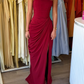 Robe de bal de princesse bustier à volants en satin long, robe de soirée C8117