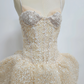 Glittering Spaghetti Straps Beige Homecoming Dress Sequins A-Line Party Dress C9351