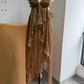 Flowy Spaghetti Straps Brown Homecoming Dress Ruffles Backless A-Line Party Dress C9353