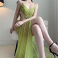 Robe de bal de princesse bustier à volants en satin long, robe de soirée C8117