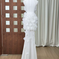 Robe de bal de princesse bustier à volants en satin long, robe de soirée C8117