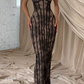 Elegant Strapless Prom Dress Lace Mermaid Evening Dress C9358