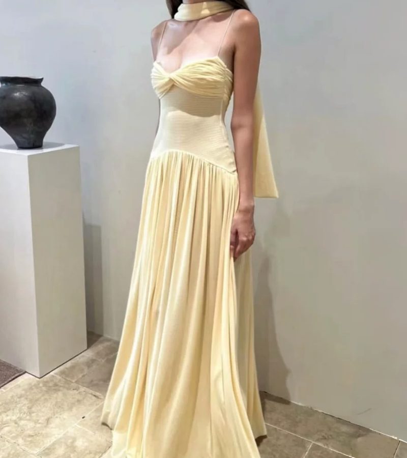 Robe de bal de princesse bustier à volants en satin long, robe de soirée C8117