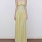 Robe de bal de princesse bustier à volants en satin long, robe de soirée C8117