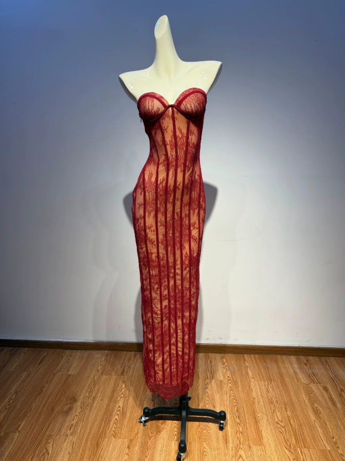 Robe de bal de princesse bustier à volants en satin long, robe de soirée C8117