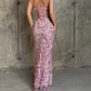 Robe de bal de princesse bustier à volants en satin long, robe de soirée C8117