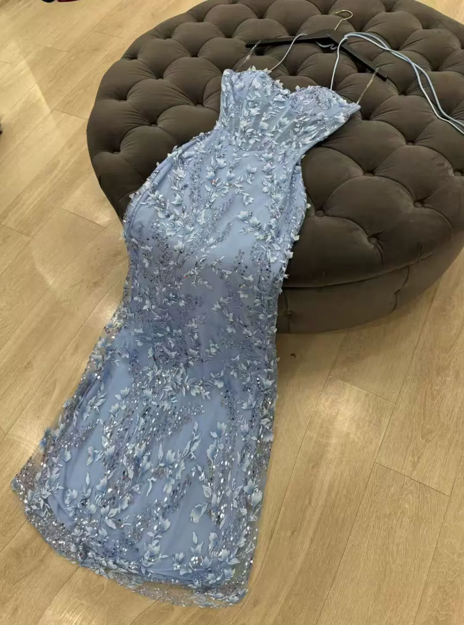 Robe de bal de princesse bustier à volants en satin long, robe de soirée C8117