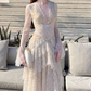 Robe de bal de princesse bustier à volants en satin long, robe de soirée C8117