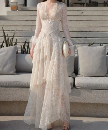 Robe de bal de princesse bustier à volants en satin long, robe de soirée C8117