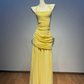 Flowy Spaghetti Strap Prom Dress Draped A-Line Evening Dress C9369