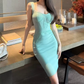 Chic Spaghetti Strap Homecoming Dress Lace Sheath Party Dress C9376