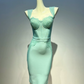 Chic Spaghetti Strap Homecoming Dress Lace Sheath Party Dress C9376