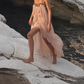 Sweet Spaghetti Strap Pink Homecoming Dress Ruched Lace A-Line Party Dress C9378