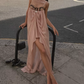 Sweet Spaghetti Strap Pink Homecoming Dress Ruched Lace A-Line Party Dress C9378