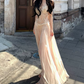 Charming V Neck Prom Dress Sequins Tulle A-Line Evening Dress C9385