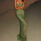Robe de bal de princesse bustier à volants en satin long, robe de soirée C8117