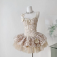 Mini robe de soirée en satin, sans bretelles, sans manches, ligne a, simple, C899