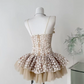 Mini robe de soirée en satin, sans bretelles, sans manches, ligne a, simple, C899
