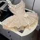 Mini robe de soirée en satin, sans bretelles, sans manches, ligne a, simple, C899