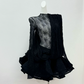 Chic Long Sleeve Homecoming Dress Lace A-Line Party Dress C9397