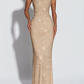 Robe de bal de princesse bustier à volants en satin long, robe de soirée C8117