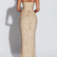 Robe de bal de princesse bustier à volants en satin long, robe de soirée C8117