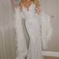Graceful Halter Neck Prom Dress Sequins Mermaid Evening Dress C9408
